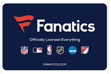 $100 Fanatics eGift Card - eMail Delivery Only!